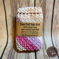 Hand Knit Dish Cloth - Dahlia