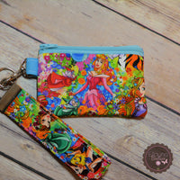 READY TO SHIP!! Key Fob & Coin Pouch Set - Princesses