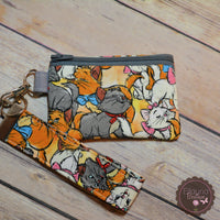 READY TO SHIP!! Key Fob & Coin Pouch Set - Aristocats