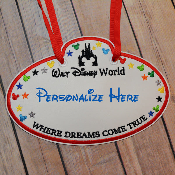 Personalized Disney Stroller Tag