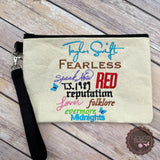 Embroidered Zipper Pouch - Taylor Swift Albums
