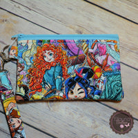 READY TO SHIP!! Sm. Quilted Zipper Pouch - Woman Up!