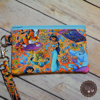 READY TO SHIP!! Sm. Quilted Zipper Pouch - Jasmine