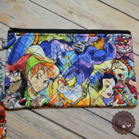 READY TO SHIP!! XL Quilted Zipper Pouch - Sew Sketchy