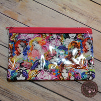 READY TO SHIP! Clear Front Zipper Pouch/Pencil Pouch - Music, Piano