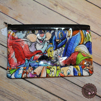 READY TO SHIP! Clear Front Zipper Pouch/Pencil Pouch - Sew Sketchy