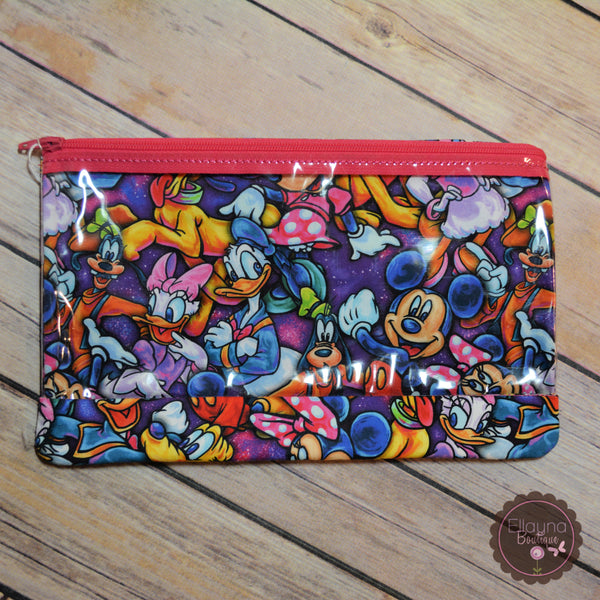 READY TO SHIP! Clear Front Zipper Pouch/Pencil Pouch - Classics