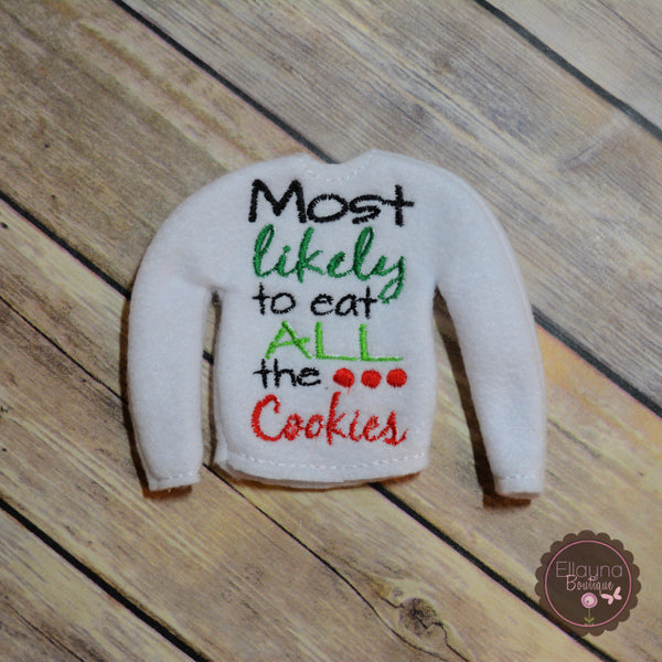 Elf Sweater - Eat Cookies