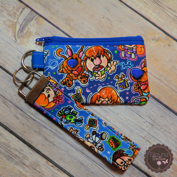 READY TO SHIP!! Key Fob & Coin Pouch Set - Scooby Doo