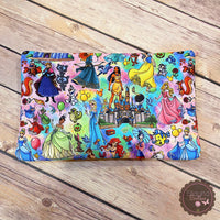 Custom Fabric Clear Front Zipper Pouch/Pencil Pouch