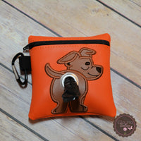 Customized Dog Poo Bag Holder - Pitbull