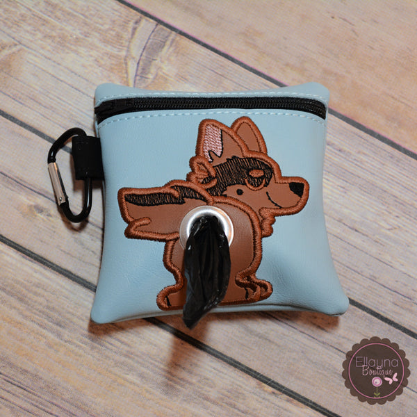 Customized Dog Poo Bag Holder - German Shepherd