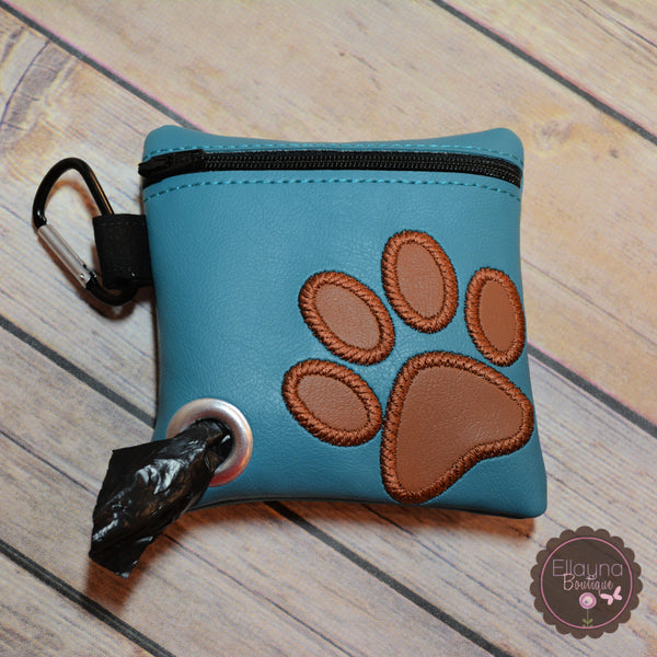 Customized Dog Poo Bag Holder - Paw Print