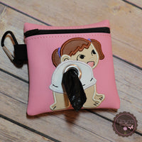 Customized Baby Poo Bag Holder - Baby Girl