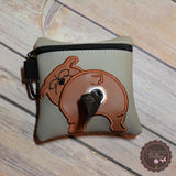Customized Dog Poo Bag Holder - Bulldog