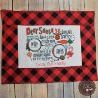 Personalized Christmas Placemat - Santa Cookie Placemat