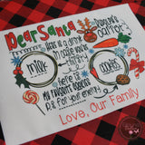Personalized Christmas Placemat - Santa Cookie Placemat