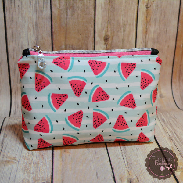 READY TO SHIP!! Midnight Kiss Pouch - Watermelon