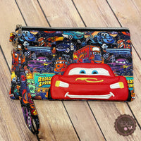 Applique Zipper Pouch - Cars