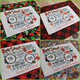 Personalized Christmas Placemat - Santa Cookie Placemat